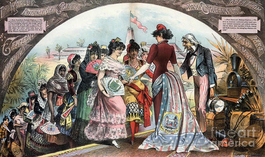 New Orleans Fair, 1884.  #3 Drawing by Granger