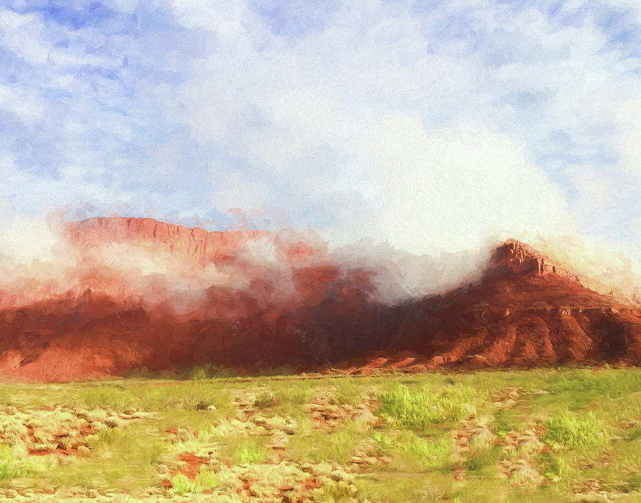 Ivins, UT Red Mountain Digital Art by Emily Smith - Fine Art America