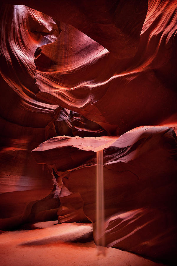 Antelope Canyon Photograph - Sands of Time by Niall Whelan