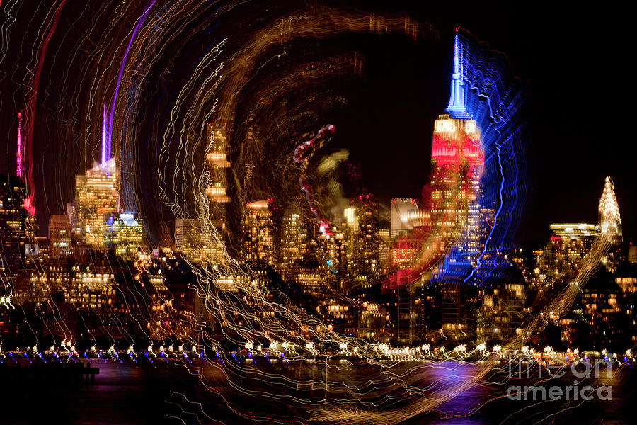 New York City skyline - Abstract #3 Photograph by Anthony Totah