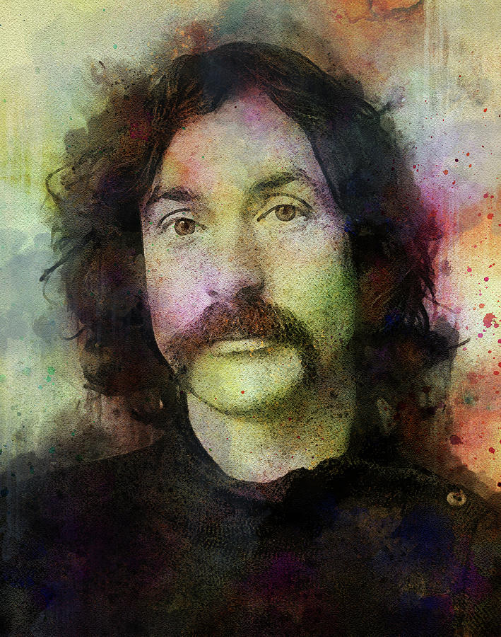 Nick Mason. Pink Floyd. Digital Art by Lilia Kosvintseva
