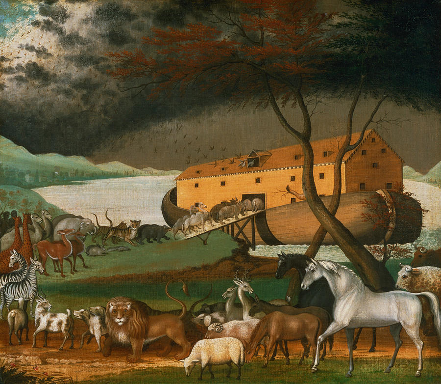 Vintage Painting - Noahs Ark #3 by Mountain Dreams