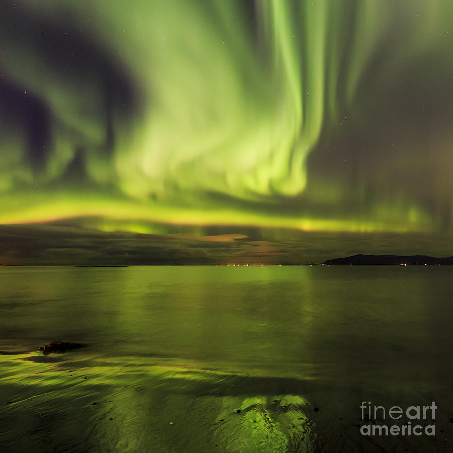 Northern Lights Reykjavik #3 Photograph by Gunnar Orn Arnason