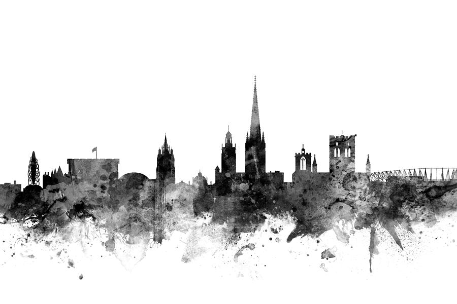 Norwich England Skyline #3 Digital Art by Michael Tompsett
