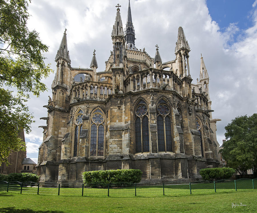 Notre - Dame Cathedral Of Reims Photograph by Yefim Bam