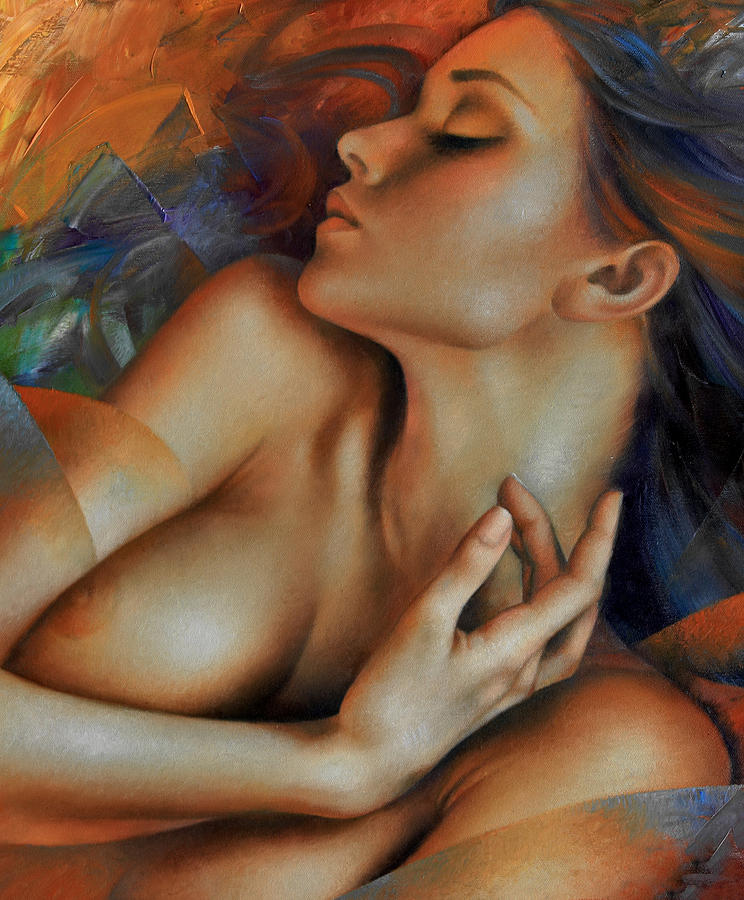 Nude Painting - Nude female #3 by Arthur Braginsky