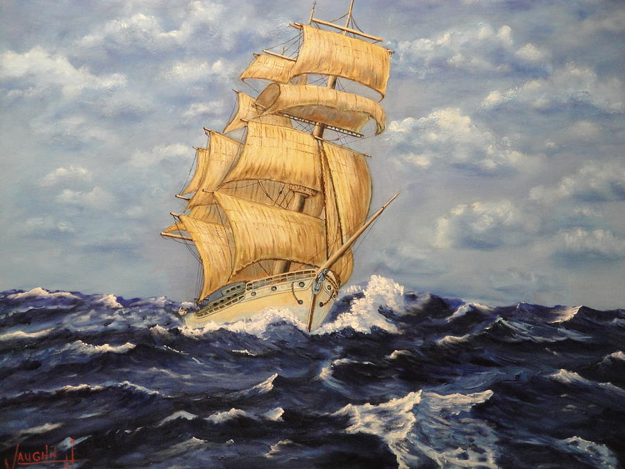 Ocean Voyage #3 Painting by Charles Vaughn