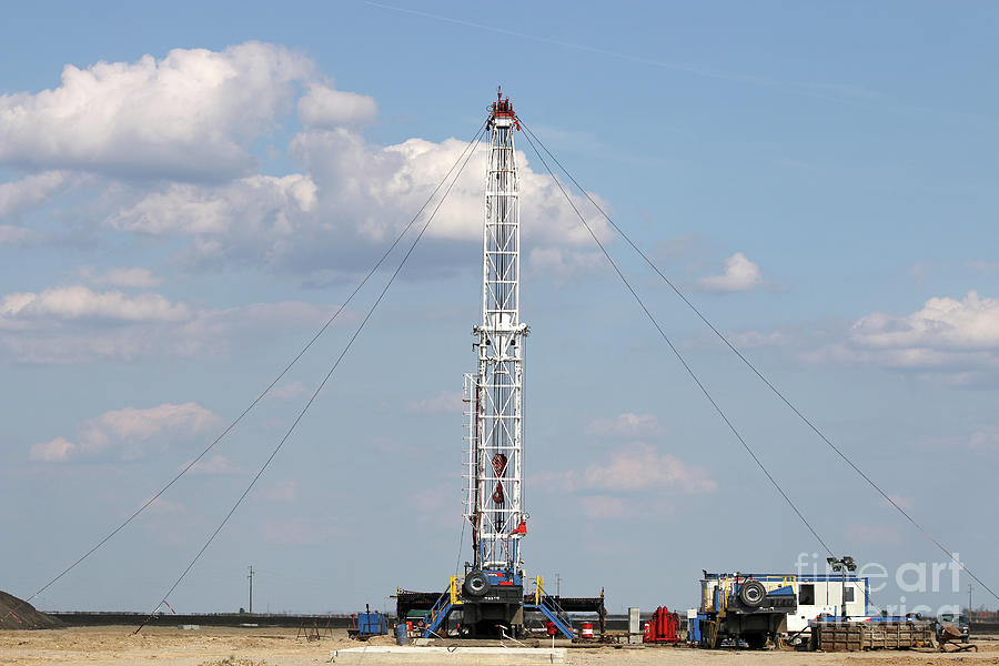 Oil Drilling Rig On Oilfield Photograph by Goce Risteski | Fine Art America