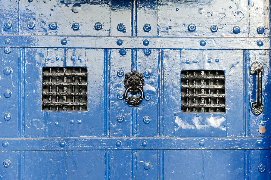 Architecture Photograph - Old blue door #3 by Tom Gowanlock
