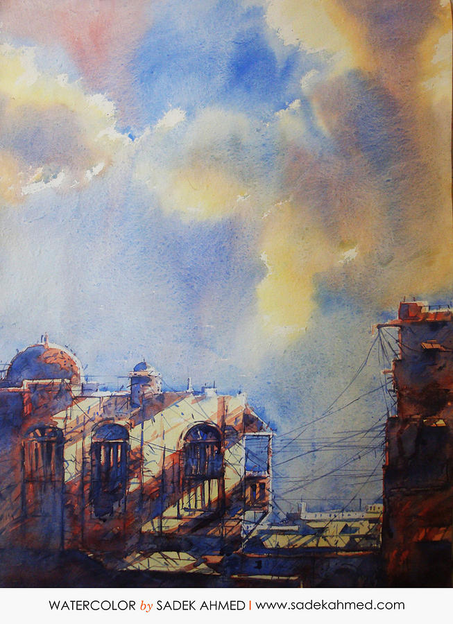 Old Dhaka Bangladesh Painting By Sadek Ahmed Fine Art America