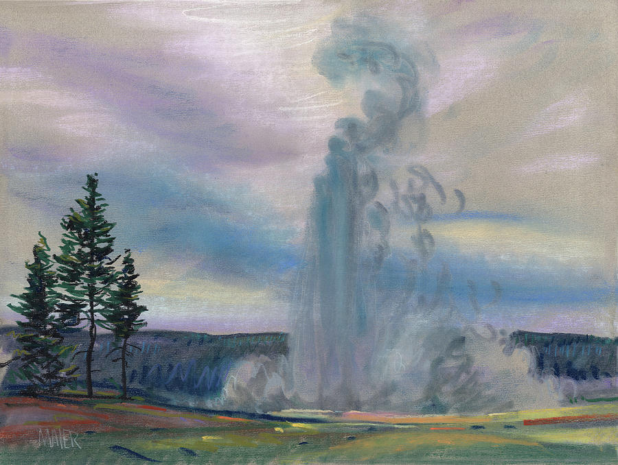 Old Faithful #3 Painting by Donald Maier