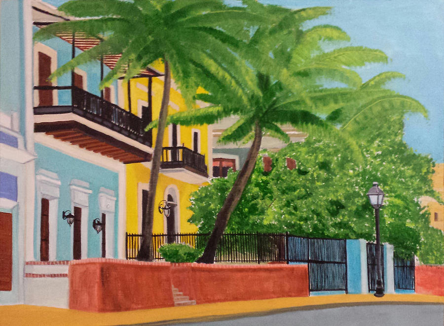 Old San Juan Painting - Old San Juan Puerto Rico #3 by Tito Santiago