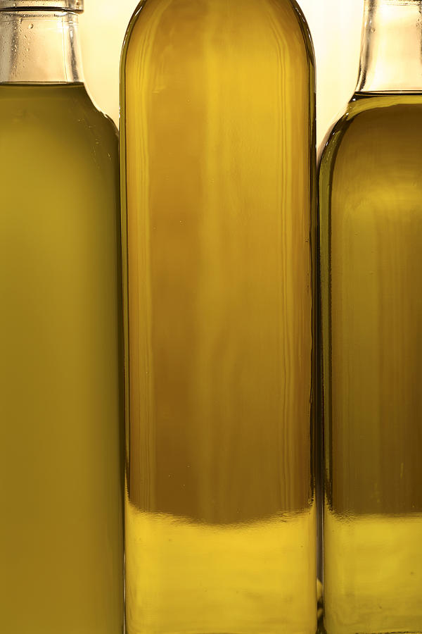 3 Olive Oil Bottles Photograph