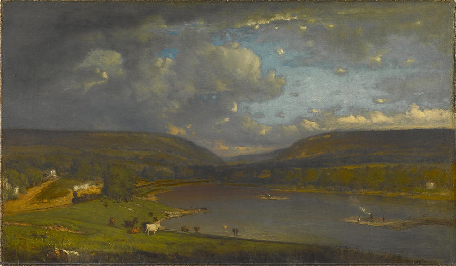 On the Delaware River #5 Painting by George Inness