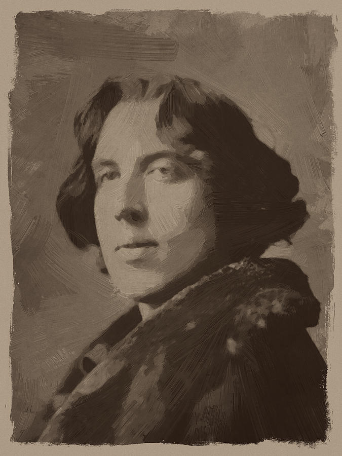 Vintage Painting - Oscar Wilde 2 by Afterdarkness