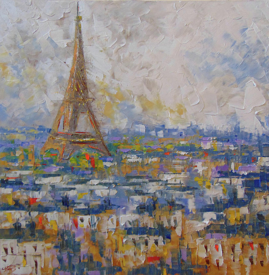 Paris #6 Painting by Frederic Payet