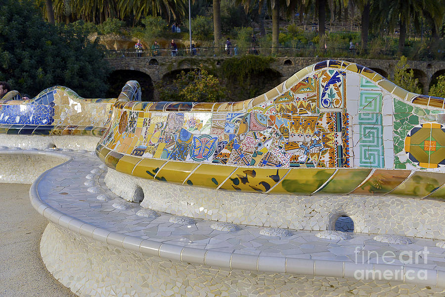 Architecture Photograph - Park Guell #3 by Svetlana Sewell