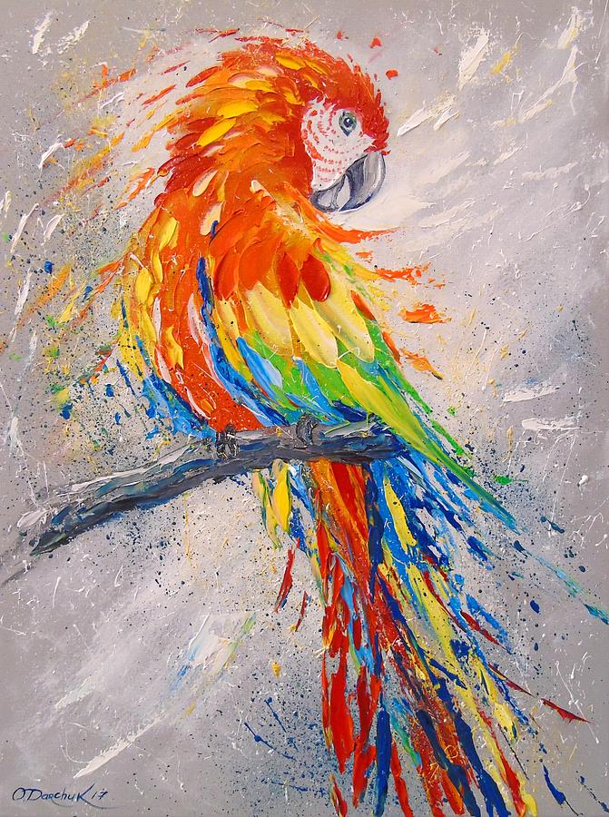 Parrot Painting - Parrot by Olha Darchuk