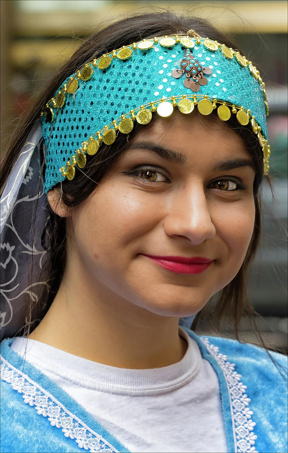 Persian Day Parade NYC 2017 Woman in Traditional Dress #3 Photograph by Robert Ullmann