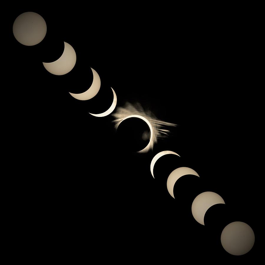 Phases Of The Solar Eclipse 2017 #3 Photograph by Alex Grichenko