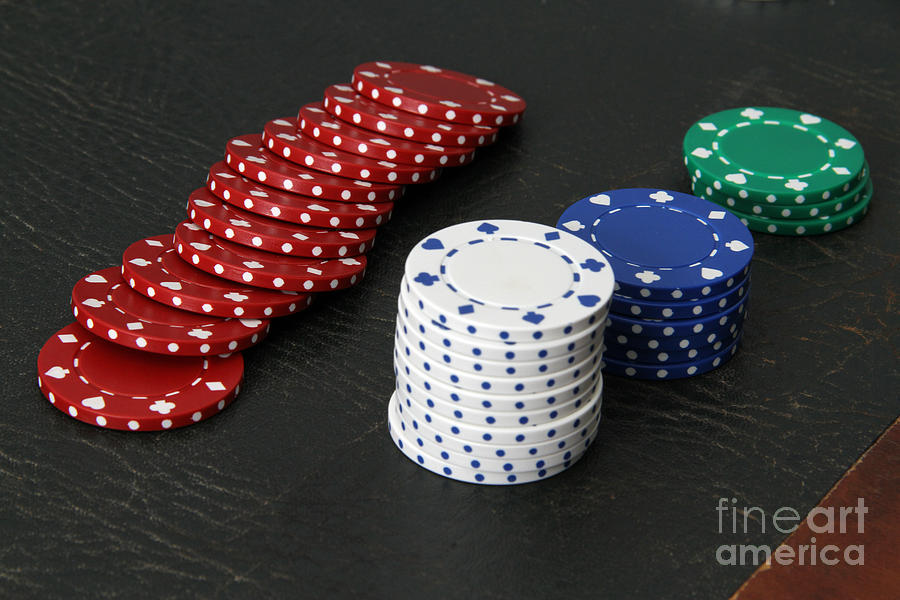 Poker Chips #3 Photograph by Photo Researchers, Inc.