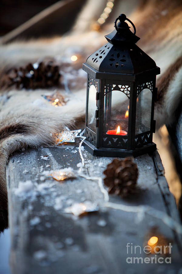 Winter Photograph - Porch decoration #3 by Kati Finell