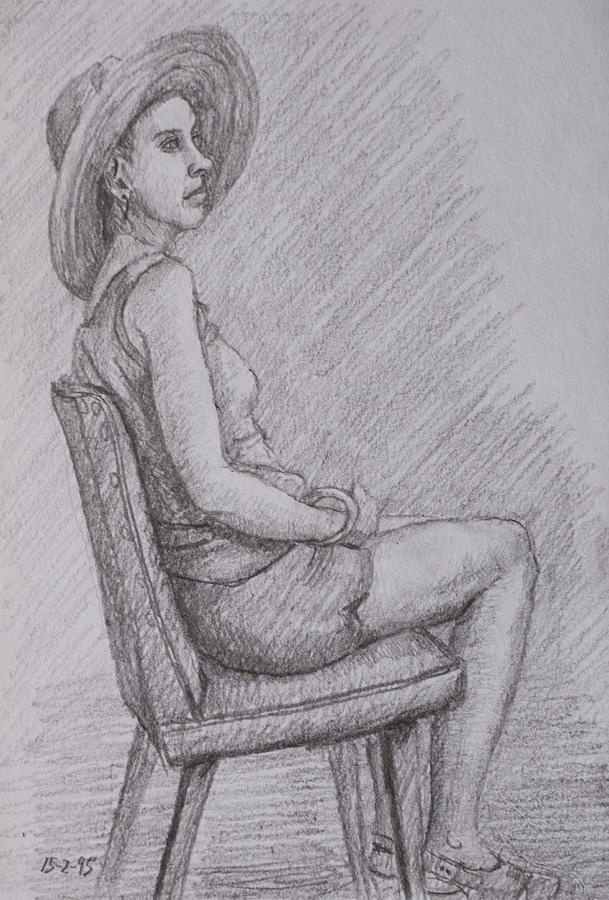 Portrait #3 Drawing by Masami Iida