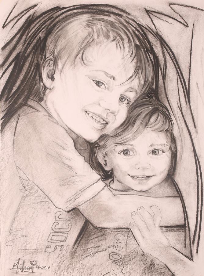 Brotherly Love Drawing by Gary M Long - Fine Art America