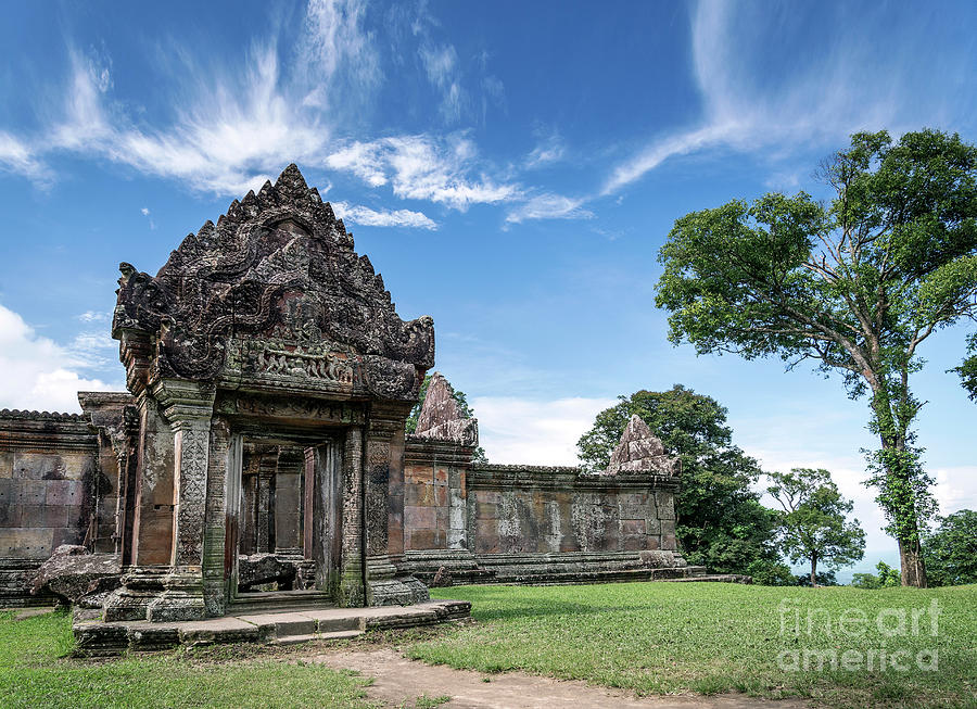 Preah Vihear Famous Ancient Temple Ruins Landmark In Cambodia #3 Photograph by JM Travel Photography