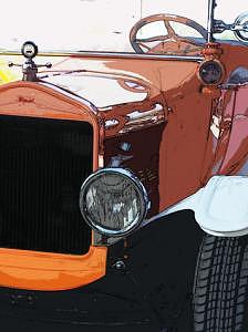 Hot Rod Photograph - 3 Quarter by Barbara Love Newport Hot Rod Photograph - 3 Quarter by Barbara Love Newport