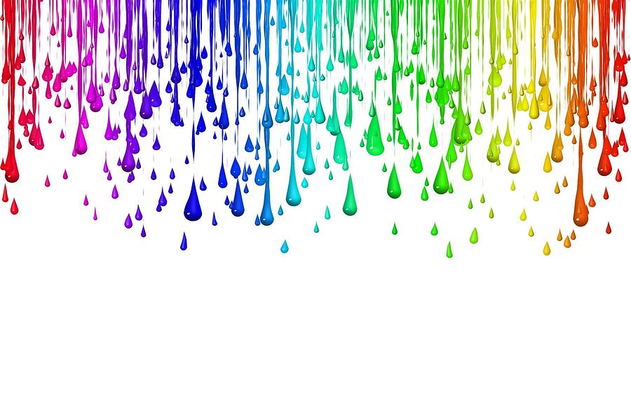 Winter Digital Art - Rainbow #3 by Super Lovely
