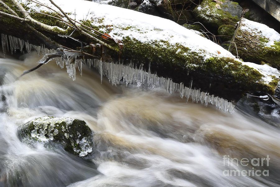 Winter Photograph - Rapids #3 by Esko Lindell