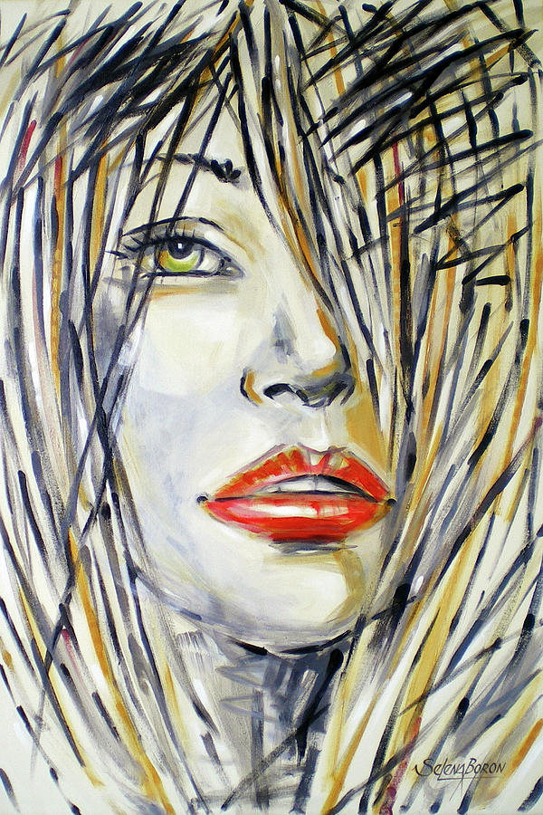 Red Lipstick 081208 #1 Painting by Selena Boron