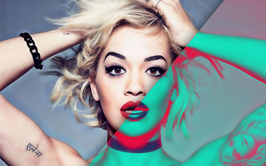 Rita Ora Mixed Media - Rita Ora Collection by Marvin Blaine Rita Ora Mixed Media - Rita Ora Collection by Marvin Blaine