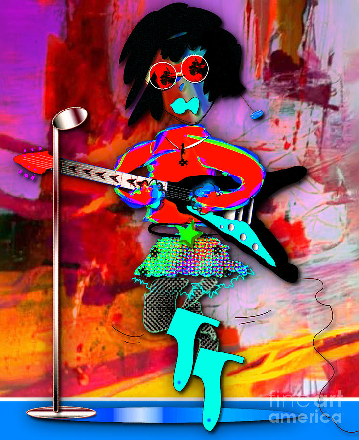Rock And Roll Mixed Media - Rocker Lucy Collection #3 by Marvin Blaine