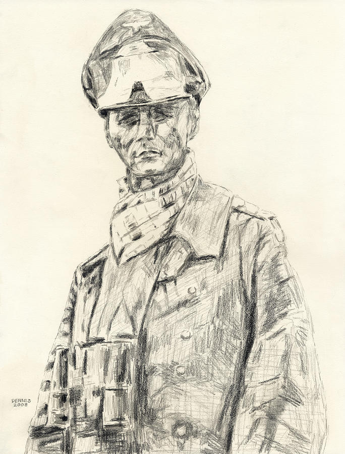 Rommel #3 Drawing by Dennis Larson - Fine Art America