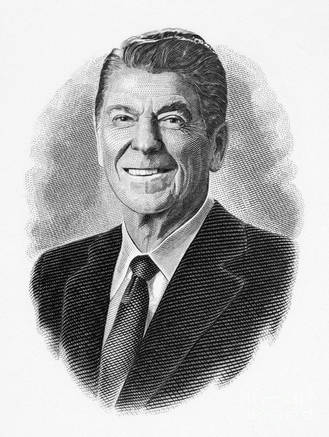 Ronald Reagan #3 Drawing by Granger