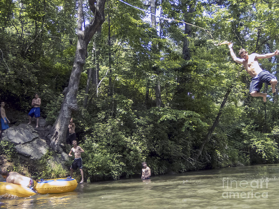 Rope Swing on the Green River #3 Photograph by David Oppenheimer - Pixels