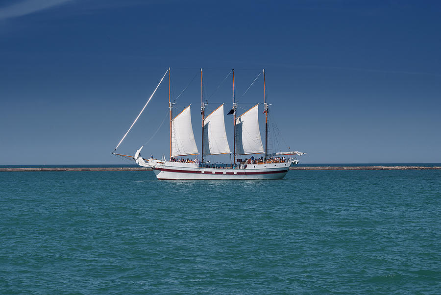 sailboat with 3 sails