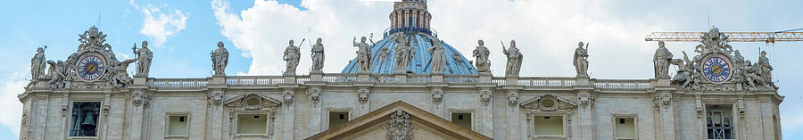 Saint Peters Basilica in Rome, Italy. #3 Photograph by Marek Poplawski