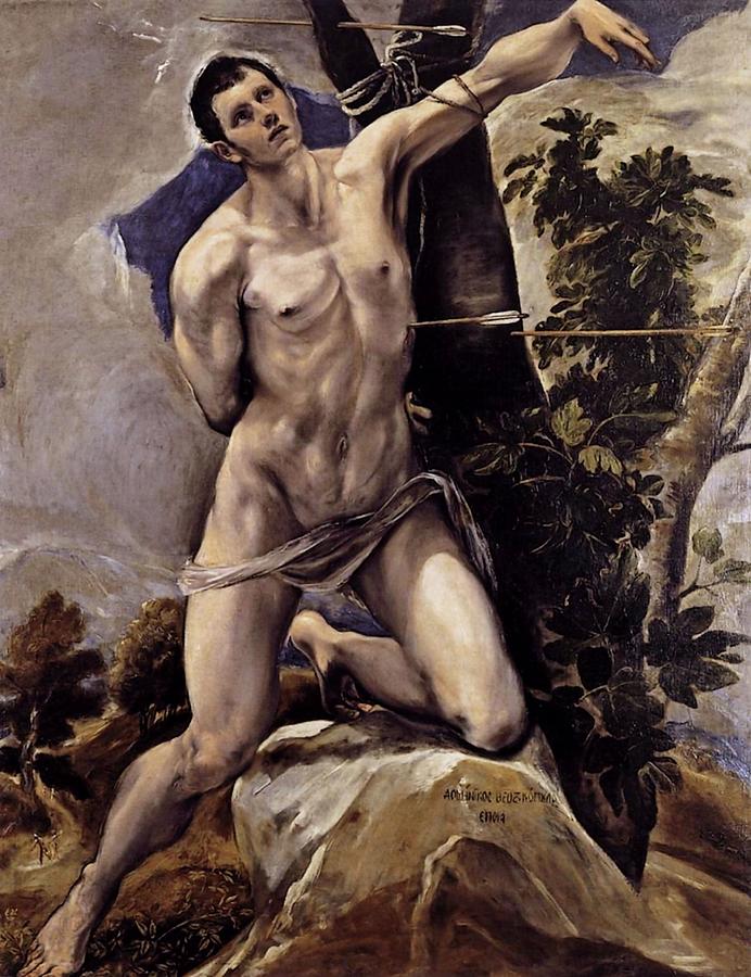 Saint Sebastian Painting by El Greco