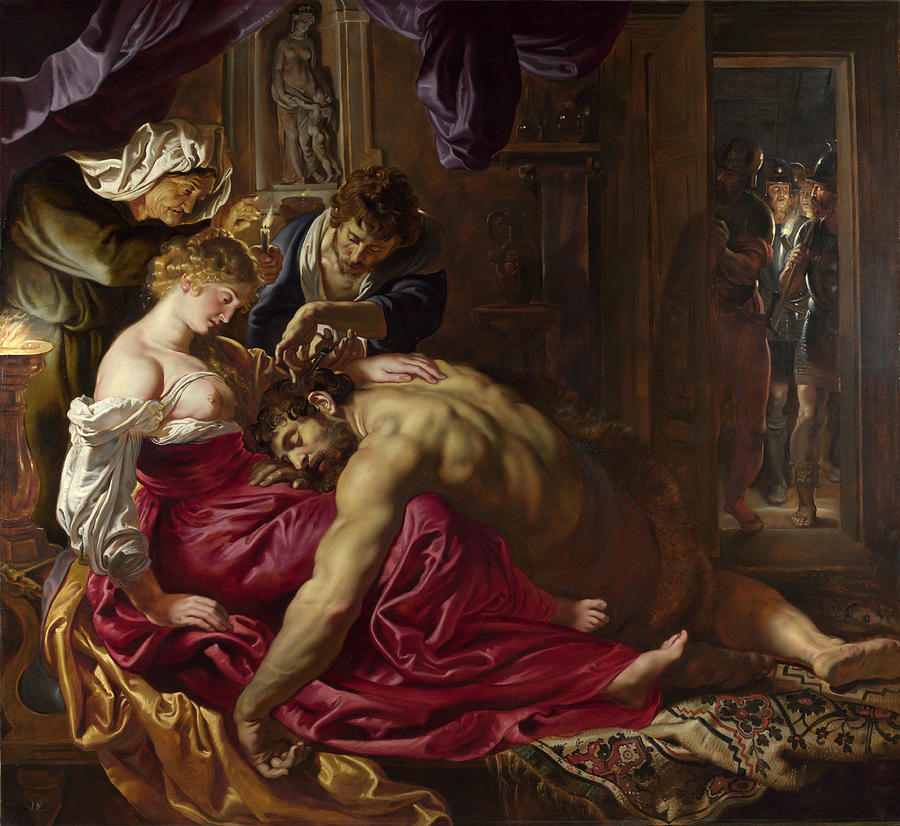 Samson and Delilah #10 Painting by Peter Paul Rubens