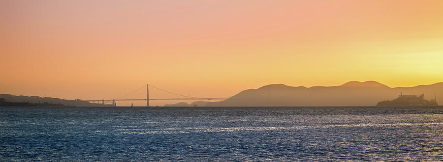 San Francisco Bay Sunset From Treasure Island #3 Photograph by Alex Grichenko