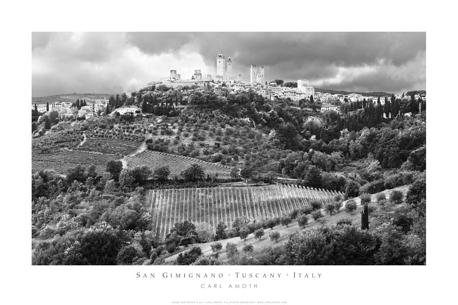 Landscape Photograph - San Gimignano Tuscany Italy #3 by Carl Amoth