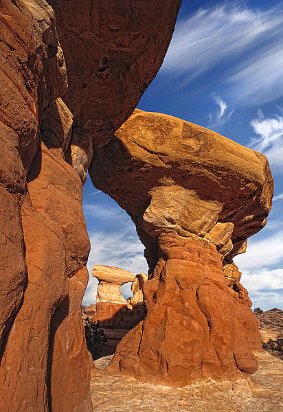 Landscape Photograph - Sandstone Hoodoos in Utah Desert #3 by Douglas Pulsipher