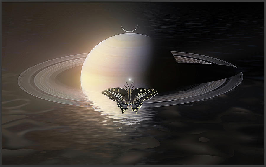 Saturn #3 Digital Art by Harald Dastis