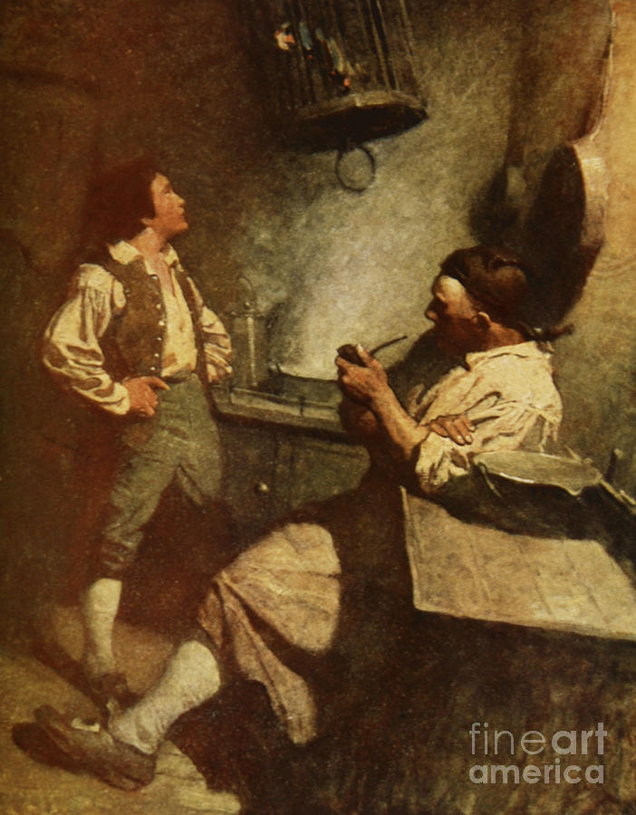Scene from Treasure Island Painting by Newell Convers Wyeth