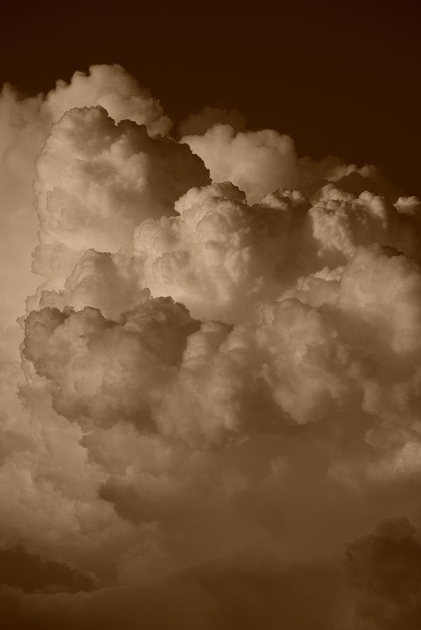 Nature Photograph - Sepia Clouds #3 by Rob Hans