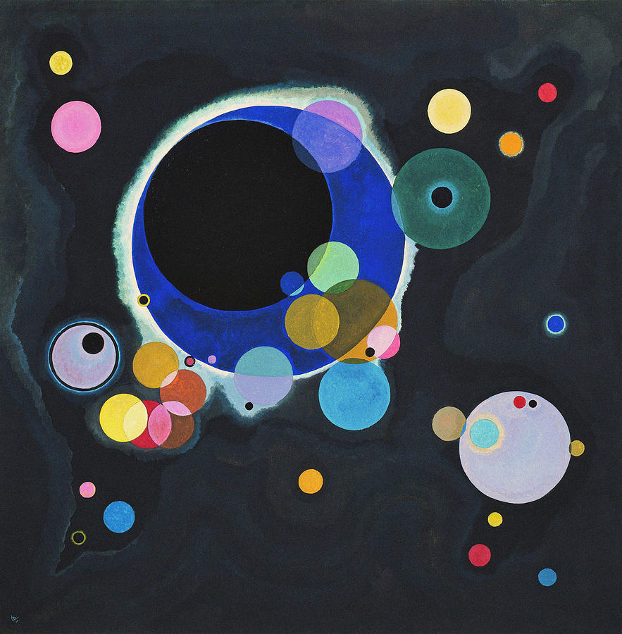 Wassily Kandinsky Painting - Several Circles   #3 by Wassily Kandinsky