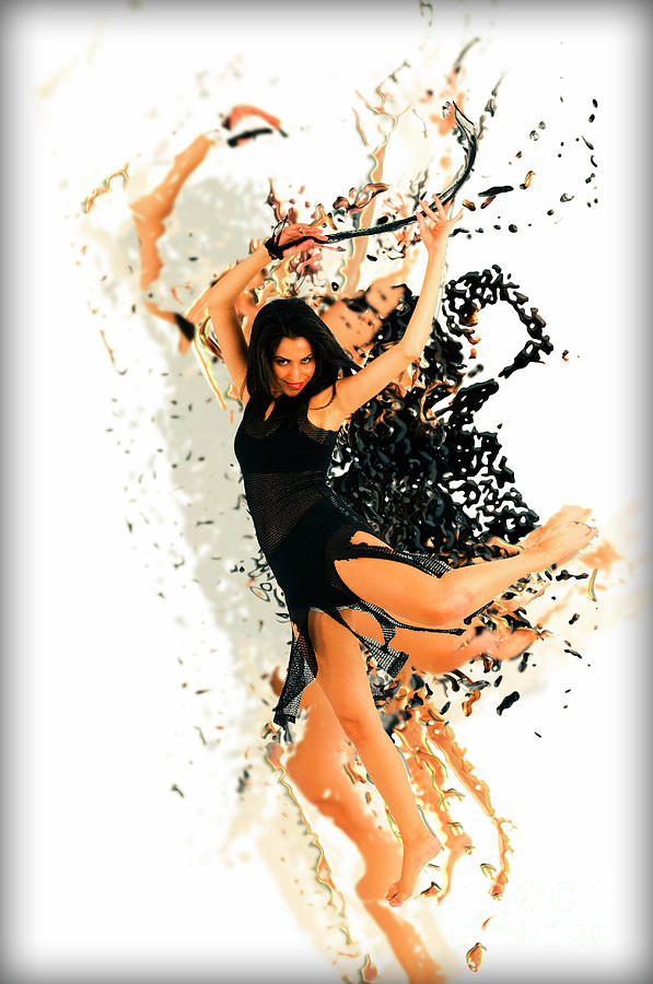 Dancing Photograph - Sexy Woman Dancing - Enhanced  #3 by Ilan Rosen